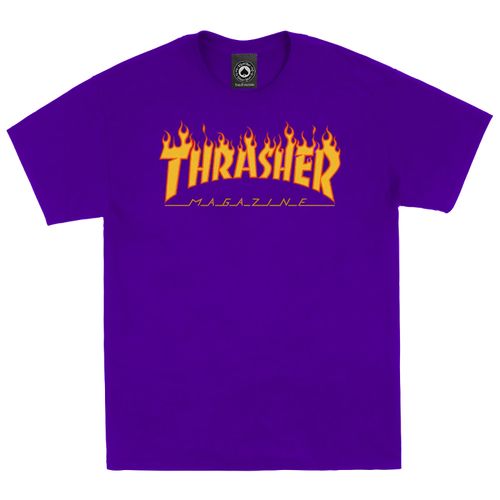 Camiseta Thrasher Infantil Flame - Roxo