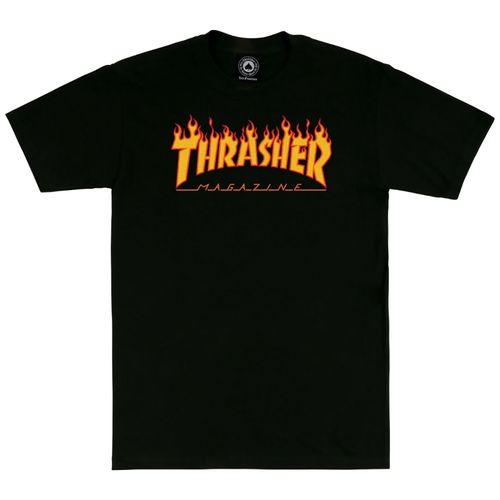 Camiseta Thrasher Flame - Preto