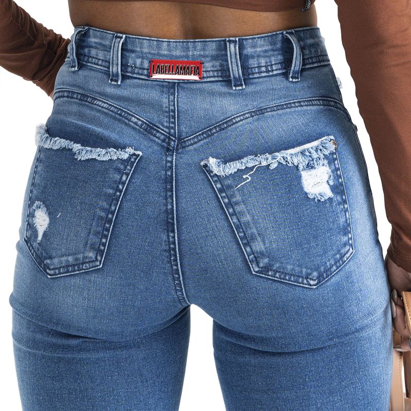 Calca jeans hot sale labellamafia