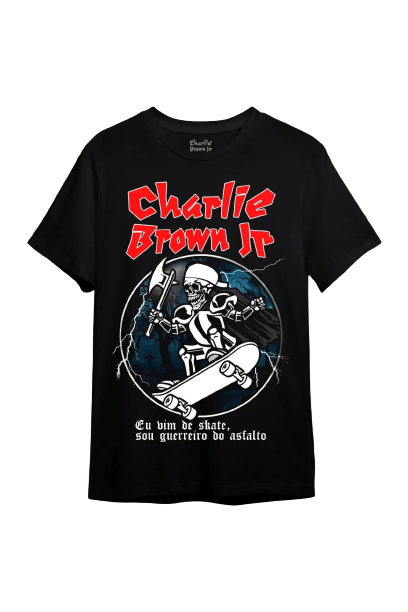 Camiseta Consulado Do Rock Charlie Brown Jr. Guerreiro Do Asfalto - Of0159