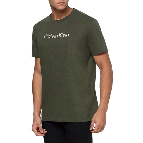Camiseta Calvin Klein Flamê - Verde