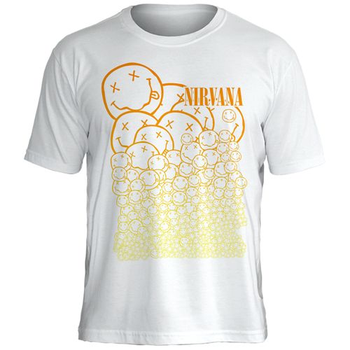 Camiseta Stamp Nirvana Smiley Pattern TS1704
