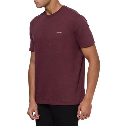 Camiseta Calvin Klein Flamê Mini Logo - Vinho
