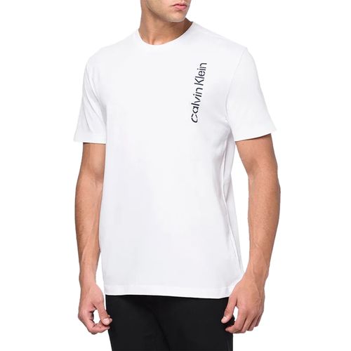 Camiseta Calvin Klein Vertical - Branco