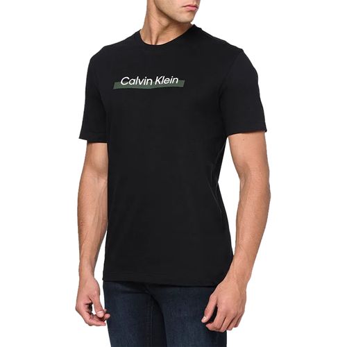Camiseta Calvin Klein Faixa Big Logo - Preto